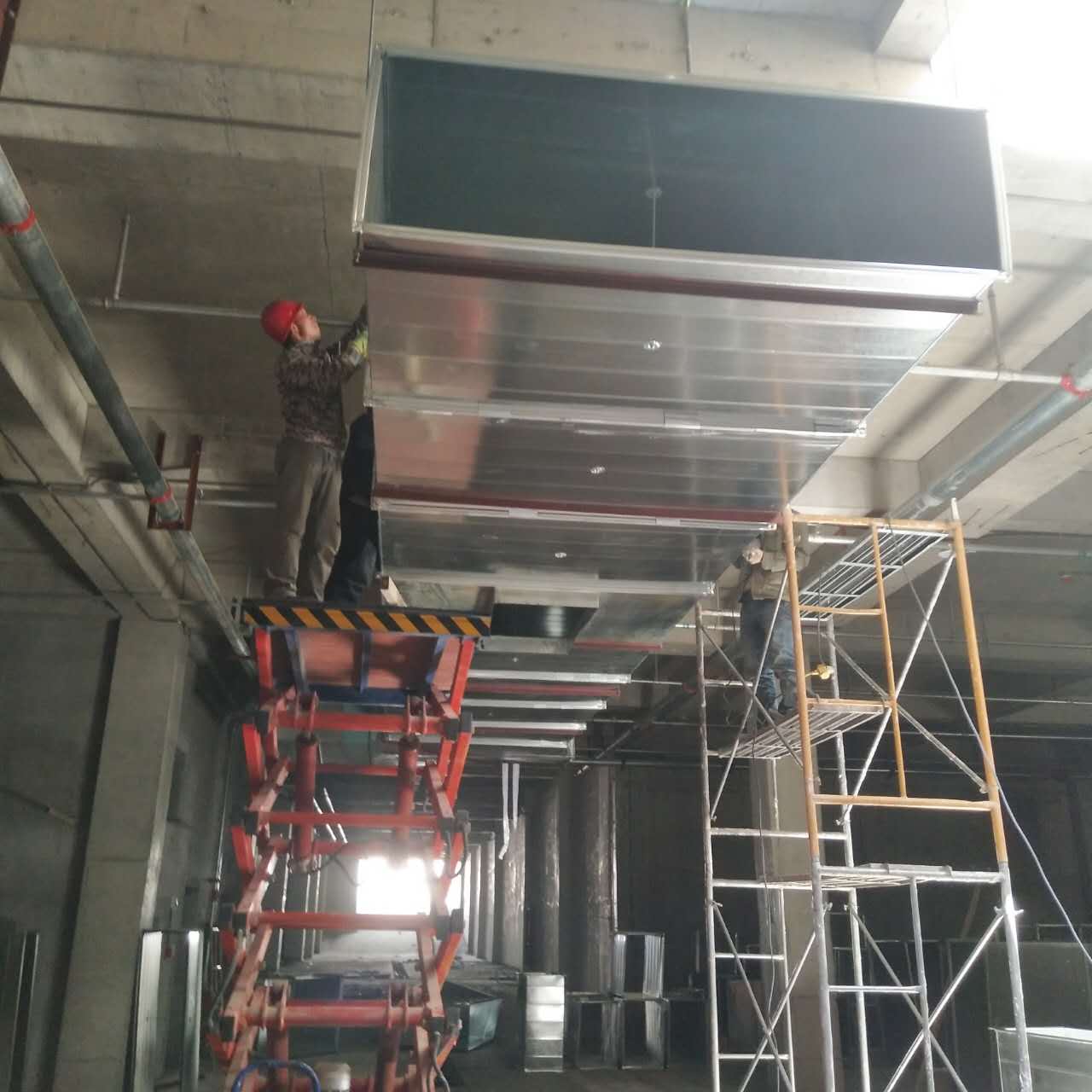 镀锌通风管道新风系统，在安装过程中的制作安装过程